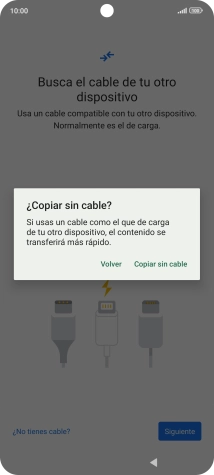 Pulsa Copiar sin cable.