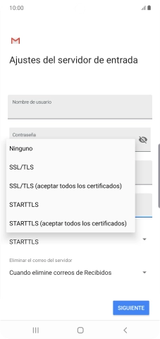 Pulsa Ninguno para desactivar la función.