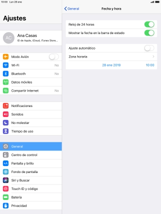 Pulsa el indicador junto a 