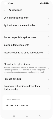 Pulsa Gestión de aplicaciones.