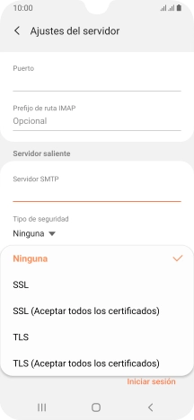 Pulsa Ninguna para desactivar la función.