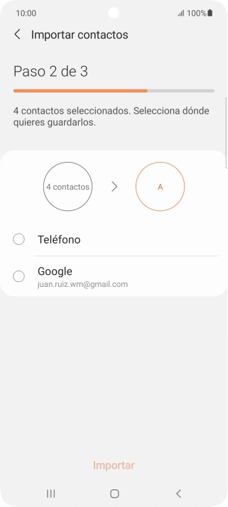Pulsa Teléfono.