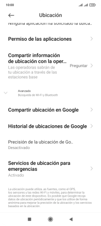 Pulsa Precisión de la ubicación de Go...