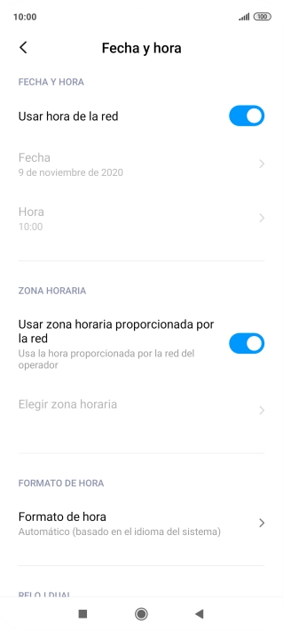 Pulsa la tecla de inicio para terminar y regresar a la pantalla de inicio.