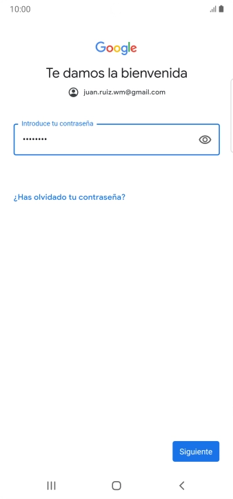 Pulsa Siguiente.