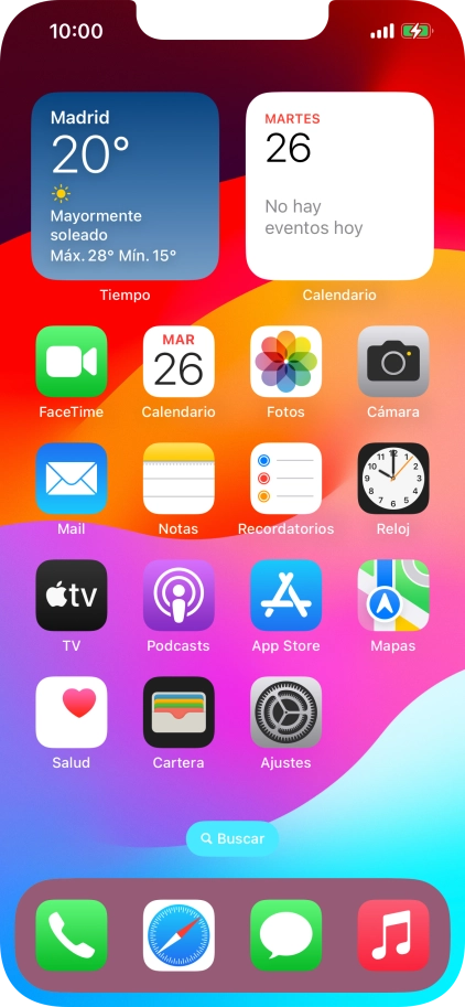 Cuando el icono de carga de batería aparece en la pantalla, el teléfono se está cargando.