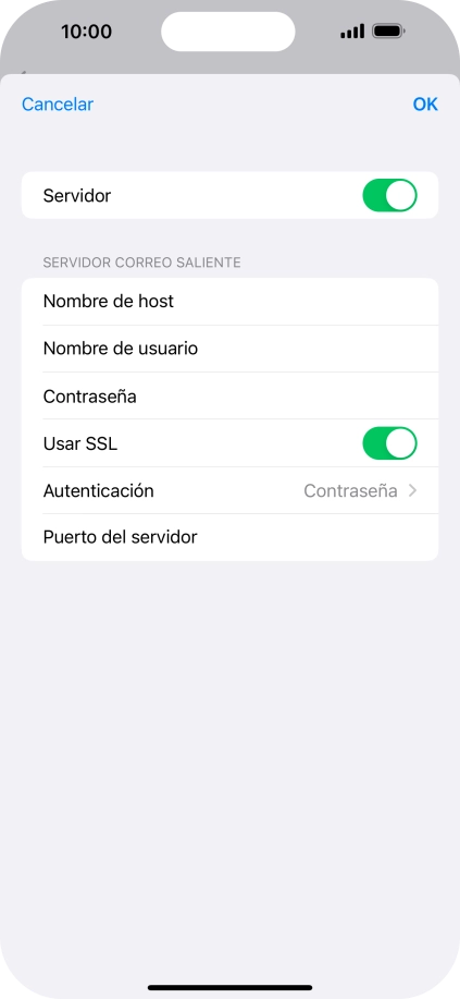 Pulsa el indicador junto a 