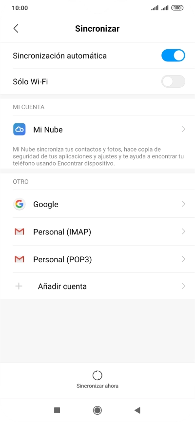 Pulsa el indicador junto a 