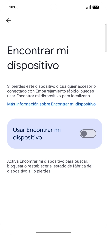 Pulsa el indicador junto a 
