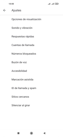 Pulsa Cuentas de llamada.
