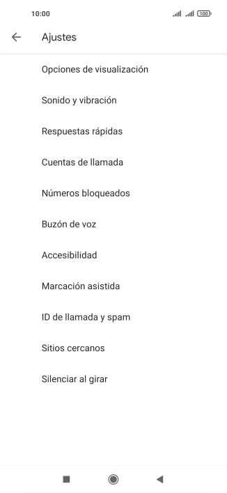 Pulsa Cuentas de llamada.