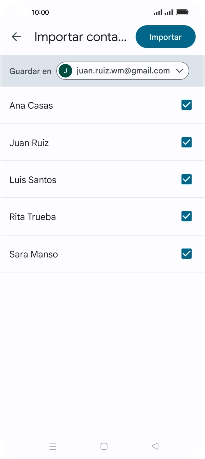 Pulsa la lista desplegable junto a 