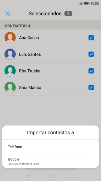 Pulsa Teléfono.