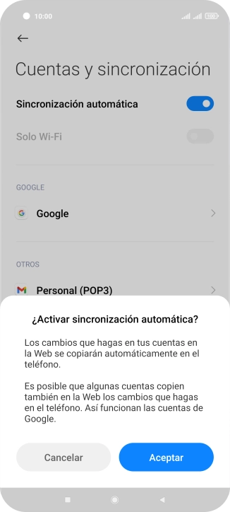 Pulsa Aceptar.