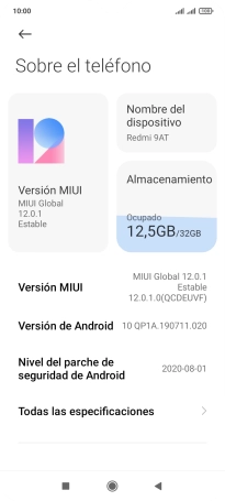 Pulsa Versión MIUI. Si hay una versión de software nueva disponible, aparecerá ahora en la pantalla. Sigue las indicaciones de la pantalla para actualizar el software del teléfono.