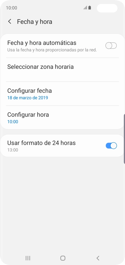 Pulsa el indicador junto a 