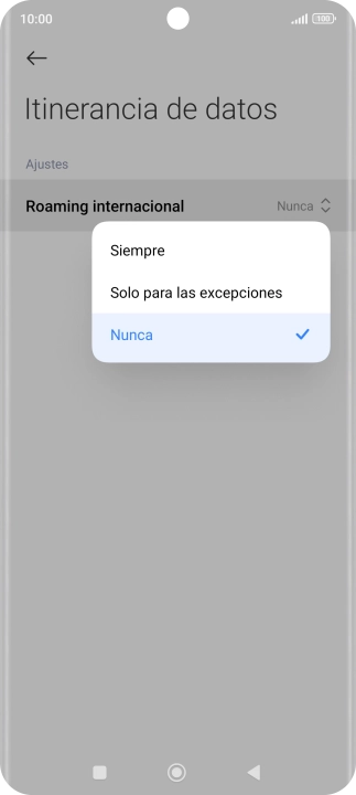Pulsa el ajuste deseado para activar o desactivar la función.