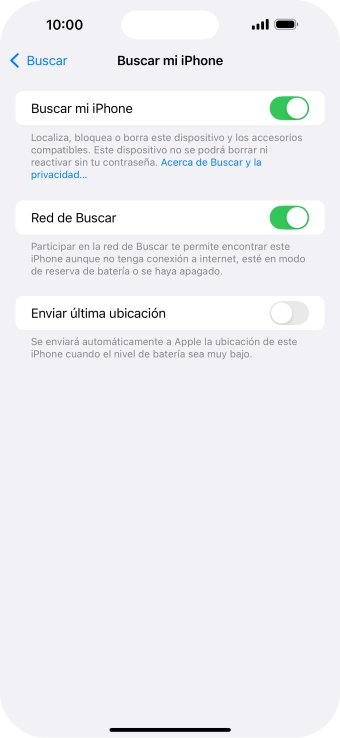 Pulsa el indicador junto a 