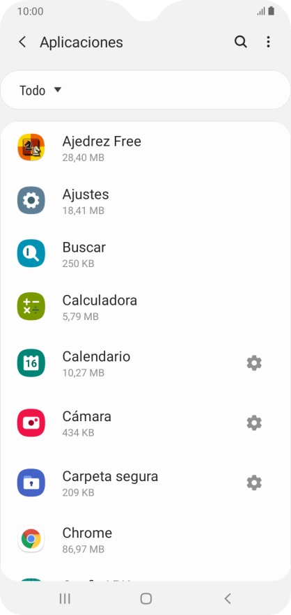 Pulsa la app deseada.
