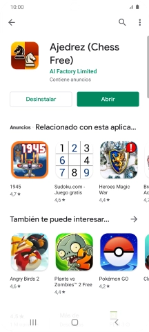 Pulsa la tecla de inicio para terminar y regresar a la pantalla de inicio.