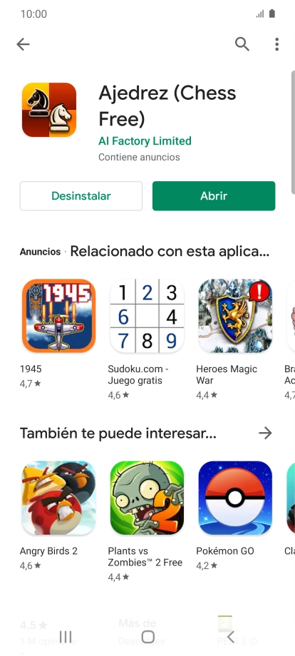 Pulsa la tecla de inicio para terminar y regresar a la pantalla de inicio.