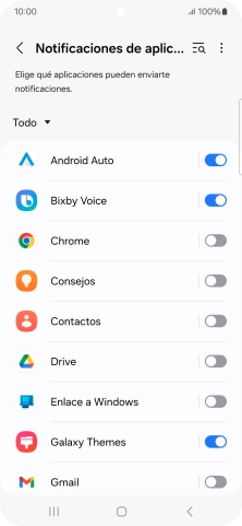 Pulsa la lista desplegable.