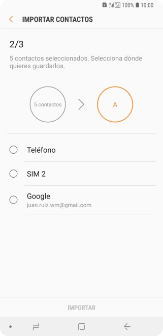 Pulsa Teléfono.