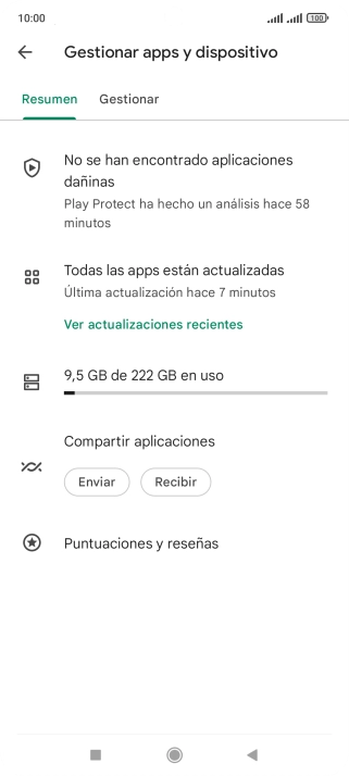 Pulsa Gestionar.