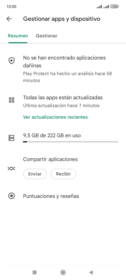 Pulsa Gestionar.