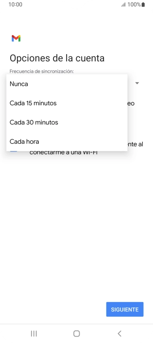 Pulsa el ajuste deseado.
