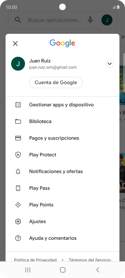 Pulsa Gestionar apps y dispositivo.