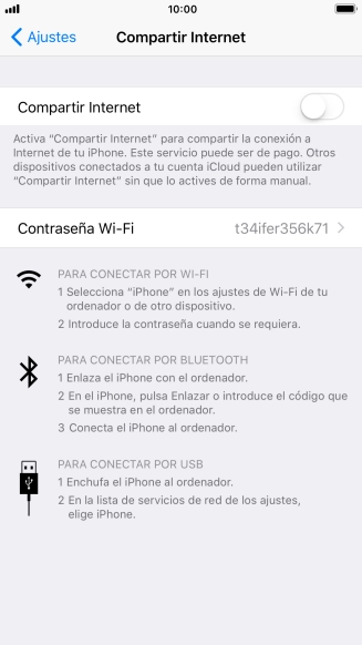 Pulsa el indicador junto a 