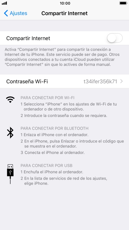Pulsa el indicador junto a 