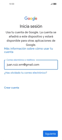 Pulsa Siguiente.