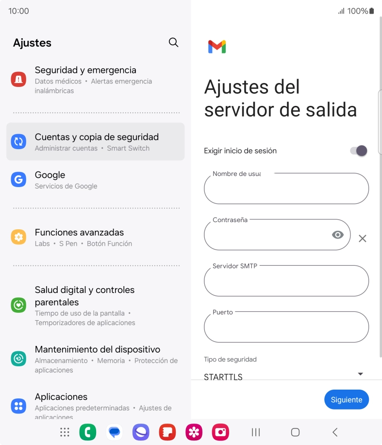 Pulsa el indicador junto a 