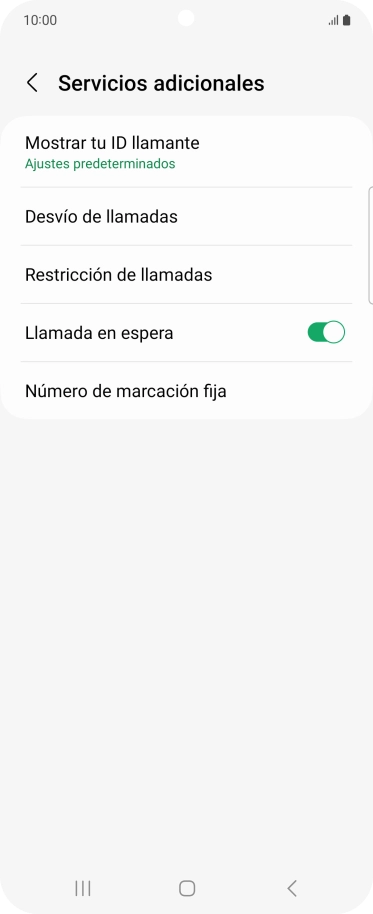 Pulsa Desvío de llamadas.