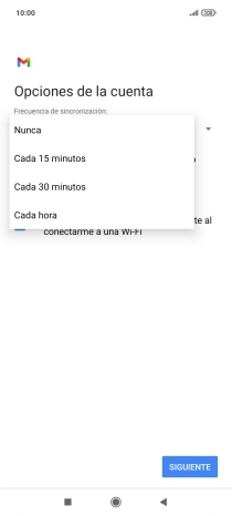 Pulsa el ajuste deseado.