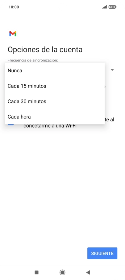 Pulsa el ajuste deseado.