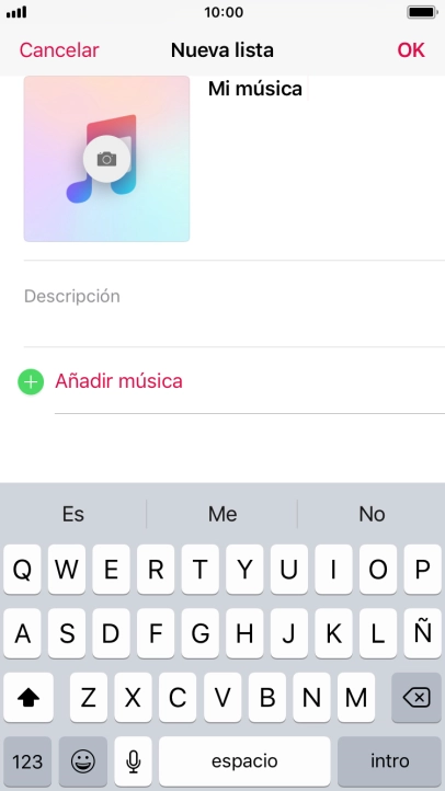 Pulsa Añadir música.