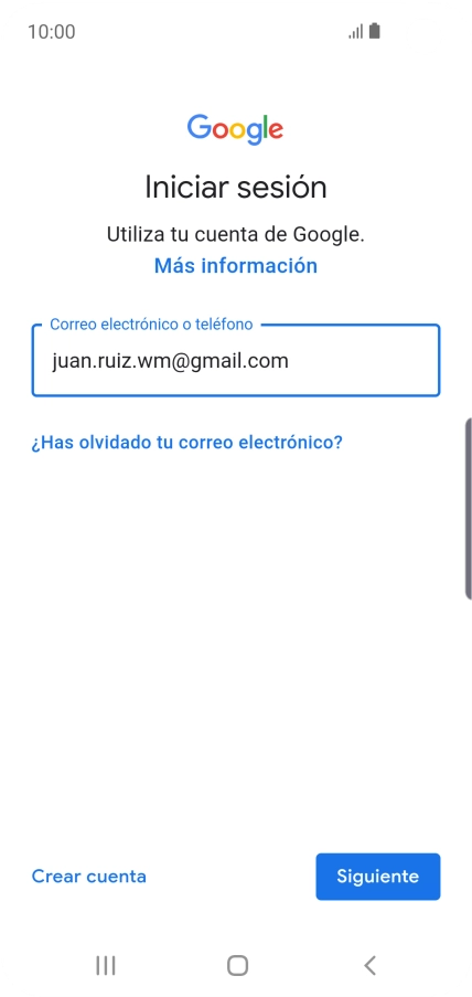 Pulsa Siguiente.