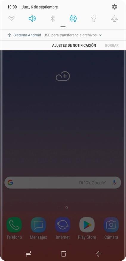 Pulsa el icono de conexiones.