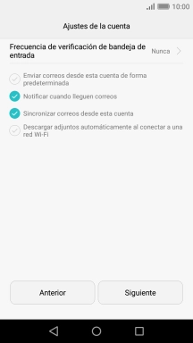 Si aparece en la pantalla esta imagen, tu cuenta de correo electrónico ha sido reconocida y configurada automáticamente. Sigue las indicaciones de la pantalla para introducir más información y terminar la configuración.