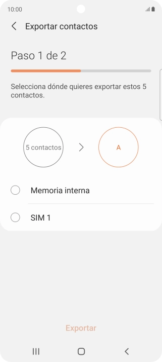 Pulsa el nombre de la tarjeta SIM.