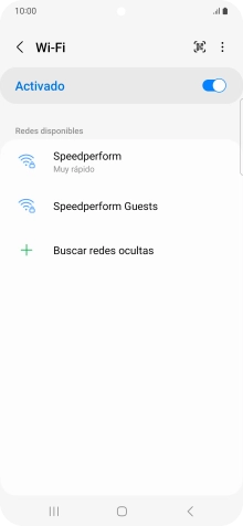 Pulsa la red wifi deseada.