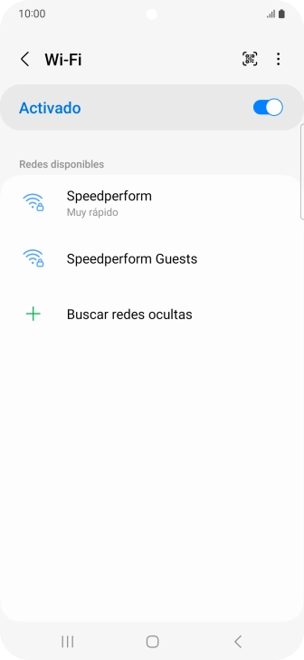 Pulsa la red wifi deseada.