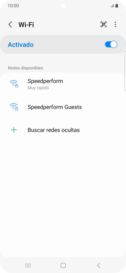 Pulsa la red wifi deseada.