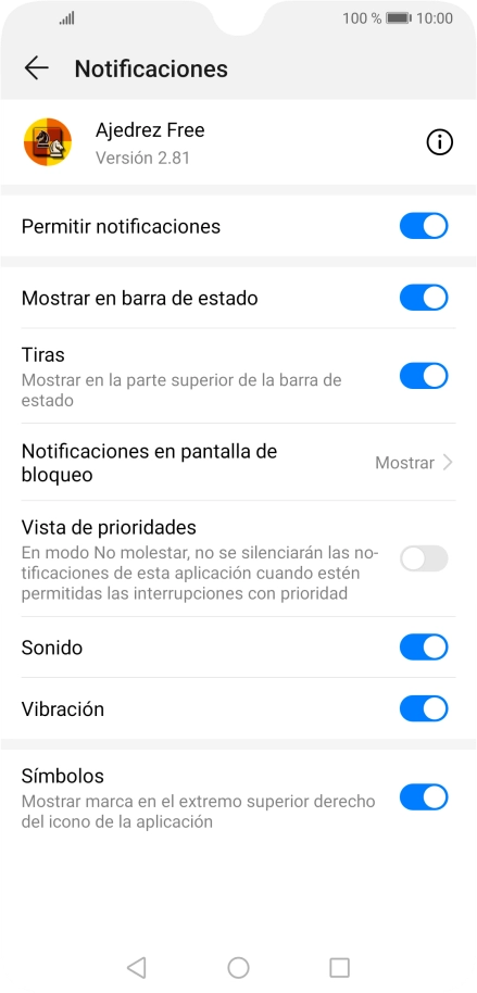 Pulsa el indicador junto a 