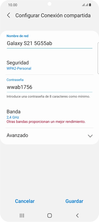 Pulsa en el campo bajo 