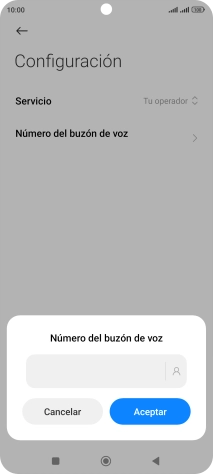 Introduce 22177 y pulsa Aceptar.