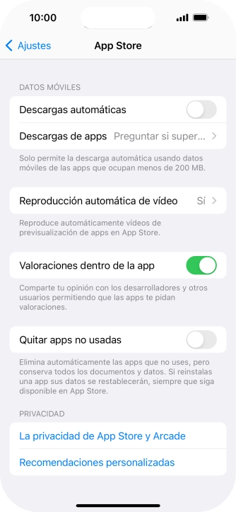Pulsa el indicador junto a 